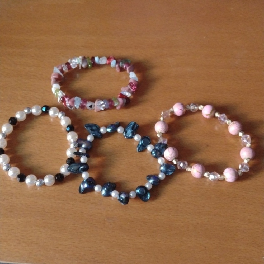 Handmade Gem Bracelet Lot